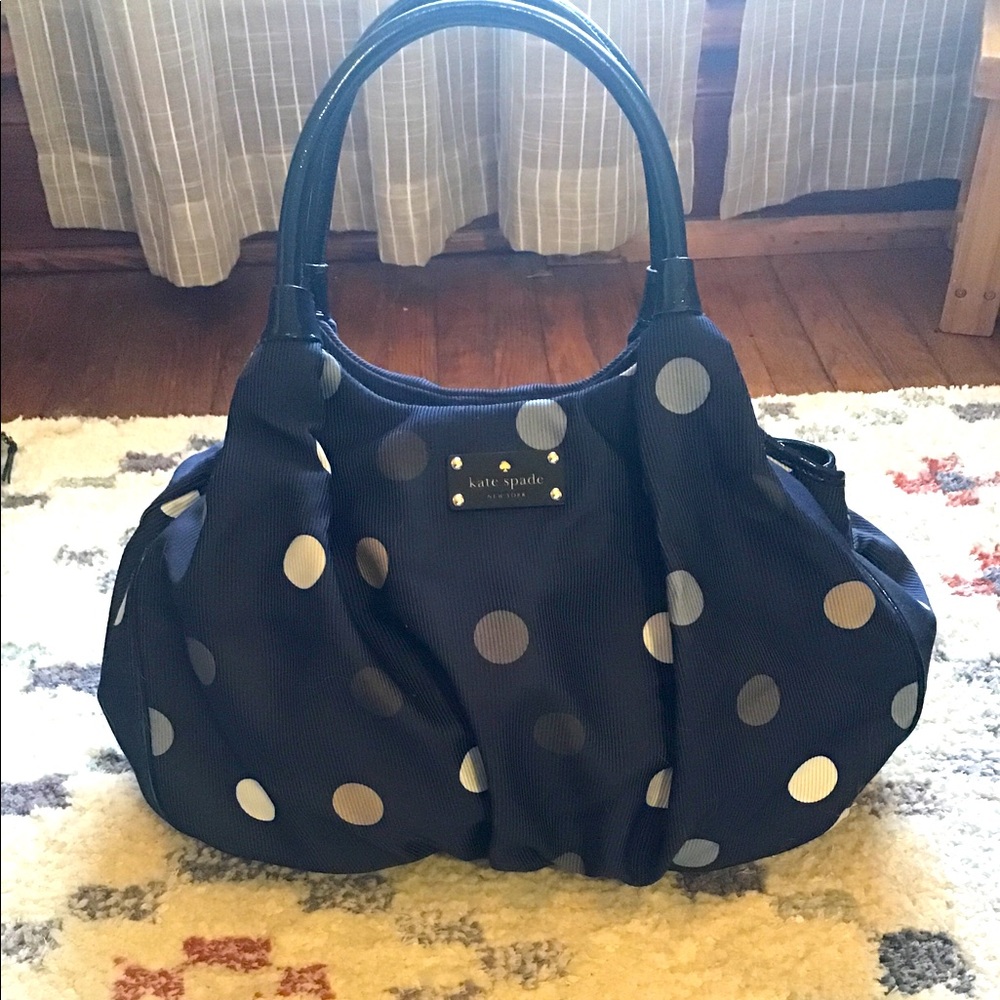 Kate Spade Navy Polka Dot Bag
